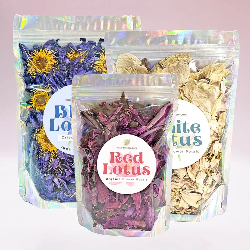 Whole Blue Lotus, Red Lotus & White Lotus