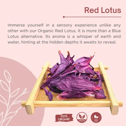 Organic Red Lotus Crushed Flowers